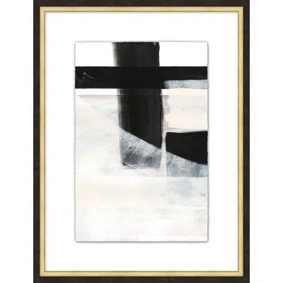 Wendover Art Group Vague Marking 2 By Thom Filicia - Single Picture Frame Painting In Black;off White