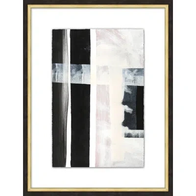 Wendover Art Group Vague Marking 4 By Thom Filicia - Single Picture Frame Painting In Black;off White
