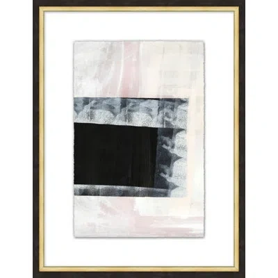 Wendover Art Group Vague Marking 5 By Thom Filicia - Single Picture Frame Painting In Black;off White