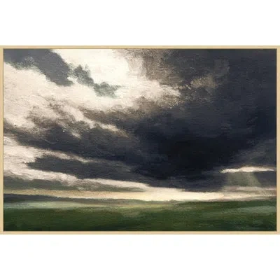 Wendover Art Group Vast Field 2 By Thom Filicia - Picture Frame Painting In Gold Picture Frame