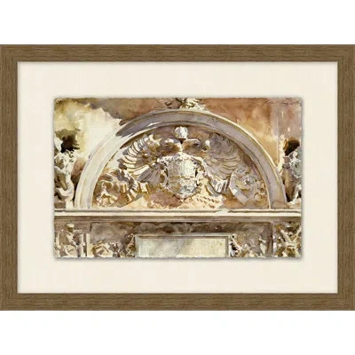 Wendover Art Group Venetian Watercolors 11 - Picture Frame Painting On Paper In Brown;ivory