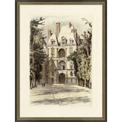 Wendover Art Group Versailles Gardens 1 - Picture Frame Painting In Green;beige