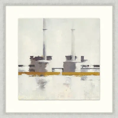 Wendover Art Group Vessels 1 - Picture Frame Print In Black;white;gray;yellow