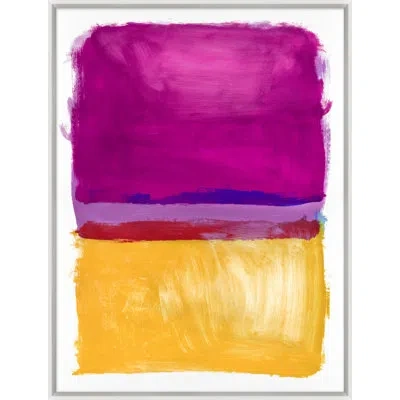Wendover Art Group Vibrant Dream 4 By Christopher Kennedy - Picture Frame Painting In Yellow;purple