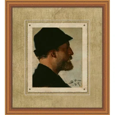 Wendover Art Group Viggo Johansen - Picture Frame Painting On Canvas In Black;brown
