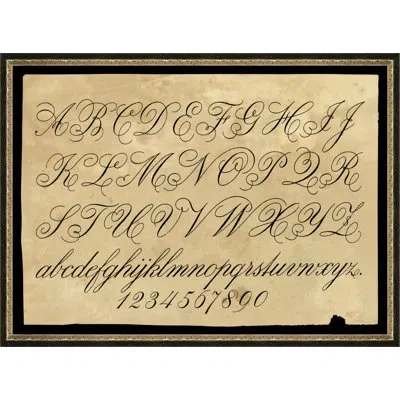 Wendover Art Group Vintage Alphabet 2 - Picture Frame Textual Art In Black;beige