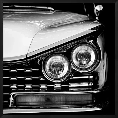 Wendover Art Group Vintage Chrome 2 In Black,white,gray