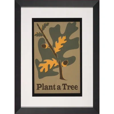 Wendover Art Group Vintage Green Poster I - Picture Frame Graphic Art In Multicolor