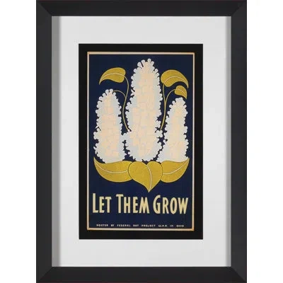 Wendover Art Group Vintage Green Poster Vi - Picture Frame Graphic Art In Blue;beige;yellow