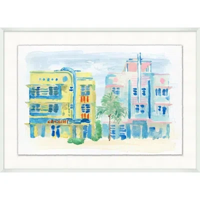 Wendover Art Group Vintage Miami 1 - Picture Frame Painting In Multicolor