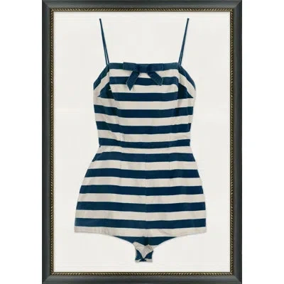 Wendover Art Group " Vintage Swimsuit 6 " In Blue,white