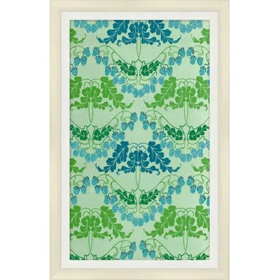 Wendover Art Group Vintage Wallpaper 3 - Picture Frame Graphic Art In Green