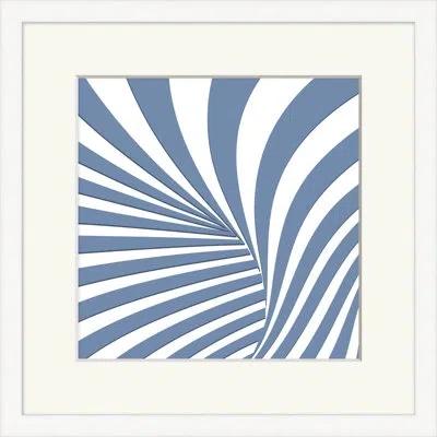 Wendover Art Group Vortex 1 - Picture Frame Graphic Art On Paper In Blue;white