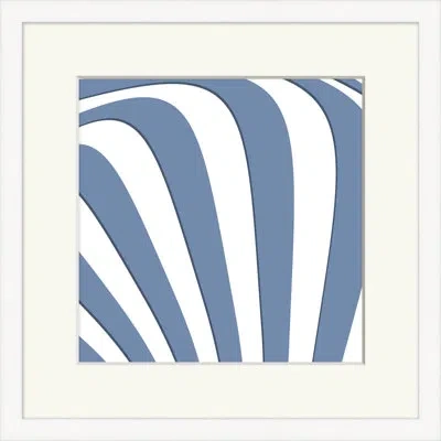 Wendover Art Group Vortex 3 - Picture Frame Graphic Art On Paper In Blue;white