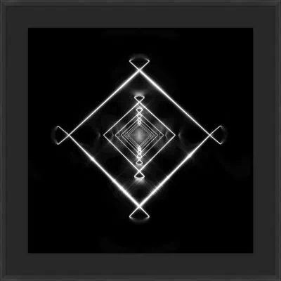 Wendover Art Group Vortex Lights 1 In Black,white,gray
