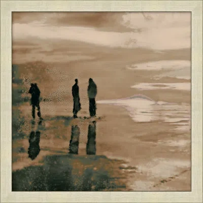 Wendover Art Group Waiting By Thom Filicia - Picture Frame Painting On Paper In Brown;gray
