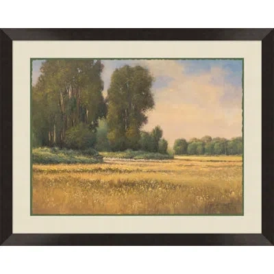 Wendover Art Group Warm Summer - Picture Frame Painting On Paper In Brown;green