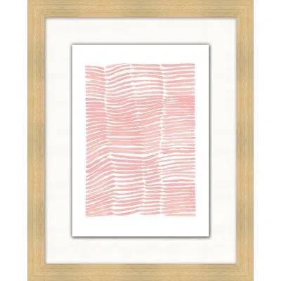 Wendover Art Group Water 2 By Mat Sanders - Picture Frame Painting On Paper In Pink