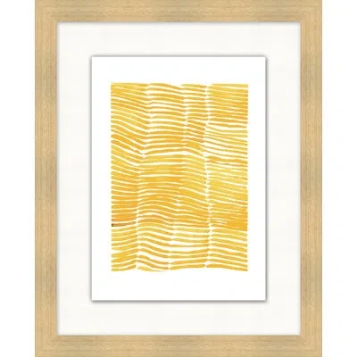 Wendover Art Group Water 3 By Mat Sanders - Picture Frame Painting On Paper In Yellow