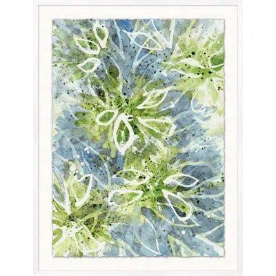 Wendover Art Group Water 7 - Picture Frame Painting On Paper In Green
