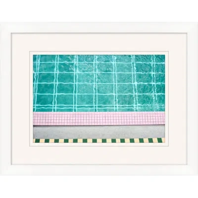 Wendover Art Group Water's Edge 1 By Christopher Kennedy - Picture Frame Photograph On Paper In Blue;pink