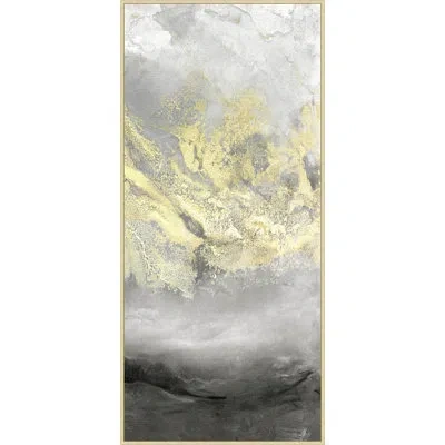 Wendover Art Group Waves Of Promise 2 By Lillian August - Floater Frame Painting On Canvas In Gray