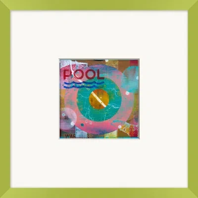 Wendover Art Group Welcome To Town 5 By Christopher Kennedy - Single Picture Frame Graphic Art In Brown;green;pink
