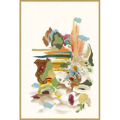Wendover Art Group Western Movement 3 In Multi;green,white,brown,yellow