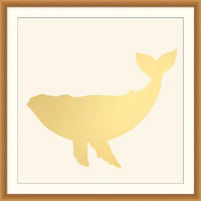 Wendover Art Group Whale - Picture Frame Graphic Art On Metal In White;yellow