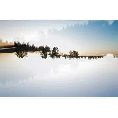 Wendover Art Group Where Land Meets Sky - Unframed Photograph In Blue;black