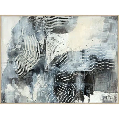 Wendover Art Group Where The Road Leads 2 - Floater Frame Painting On Canvas In Brown Framed