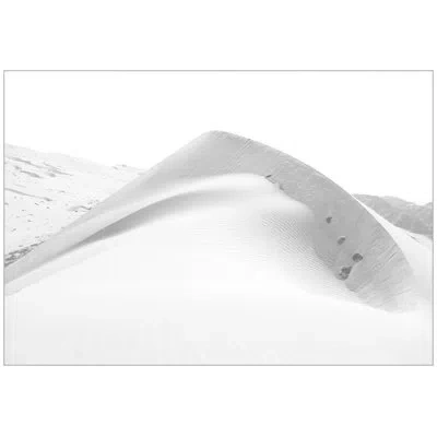 Wendover Art Group White Dunes 1 By Thom Filicia - Floater Frame Photograph On Canvas In White;light Gray