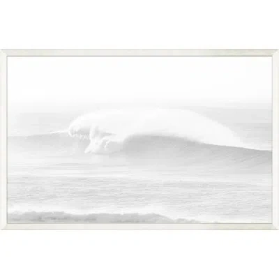 Wendover Art Group White Wave - Single Picture Frame Print On Paper In White,gray