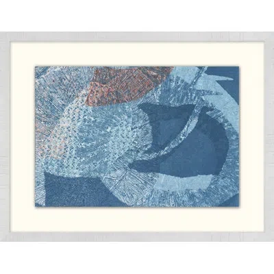 Wendover Art Group Whitecaps 2 - Picture Frame Painting On Paper In Blue