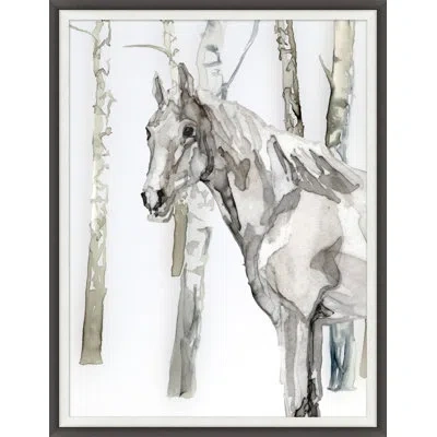Wendover Art Group Wild Horse 2 - Picture Frame Painting In Brown;white