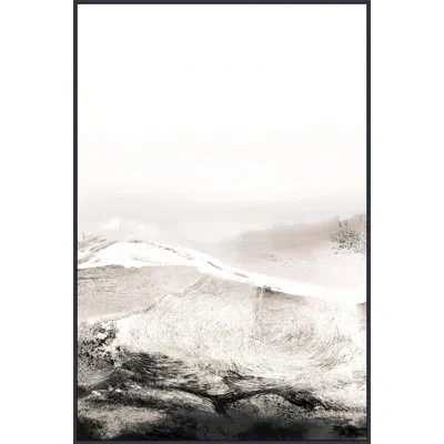 Wendover Art Group Wild Lands By Thom Filicia - Floater Frame Painting On Canvas In White;gray