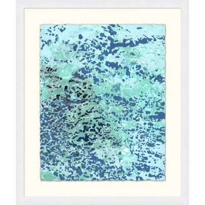 Wendover Art Group Wild Water 2 - Picture Frame Painting On Paper In Blue;aqua