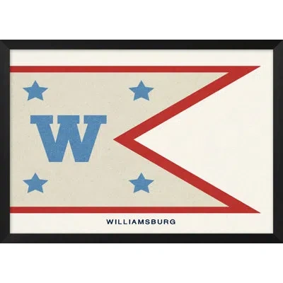Wendover Art Group Williamsburg Yacht Club - Picture Frame Painting In Blue;red;beige