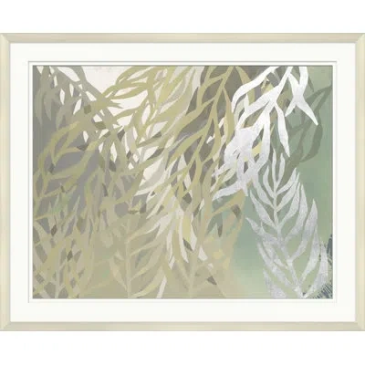 Wendover Art Group Willow Weave 1 - Picture Frame Graphic Art On Paper In White;gold