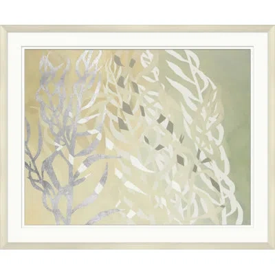 Wendover Art Group Willow Weave 2 - Picture Frame Graphic Art On Paper In White;gold