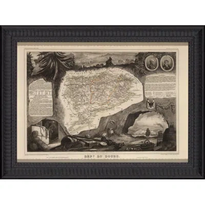 Wendover Art Group Wine Regions Of France Vi - Picture Frame Graphic Art On Paper In Brown;beige