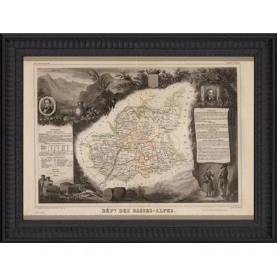 Wendover Art Group Wine Regions Of France Vii - Picture Frame Graphic Art On Paper In Brown;beige