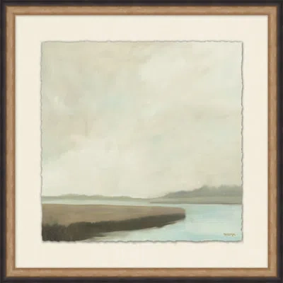 Wendover Art Group Winter Marsh 1 - Picture Frame Painting On Paper In Black;beige;light Gray