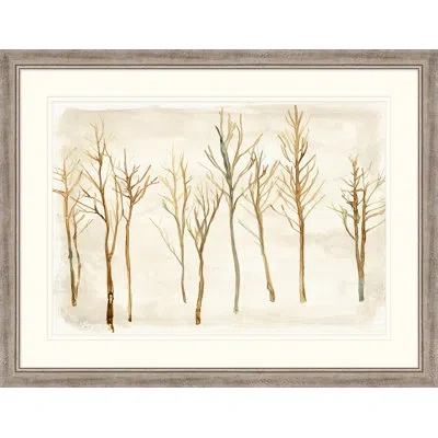 Wendover Art Group Winter Solstice 2 - Picture Frame Painting On Paper In White;beige
