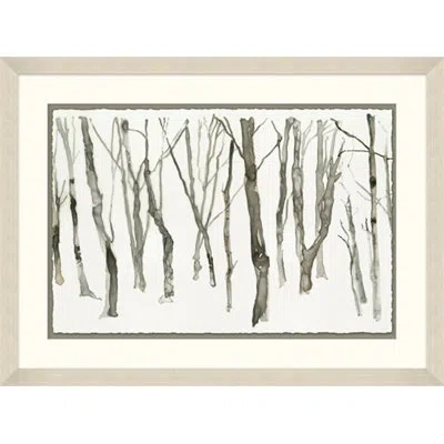 Wendover Art Group Winter Trees 1 - Picture Frame Painting Print In White;gray