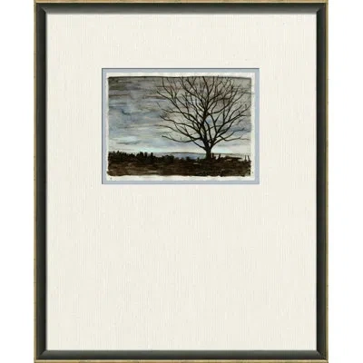 Wendover Art Group Winters Peak Series - Picture Frame On Glass In Blue;black;brown;white;gray