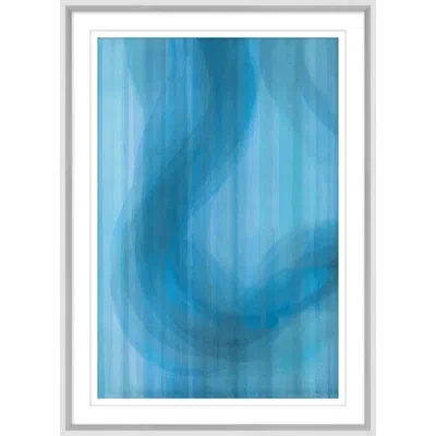 Wendover Art Group Wired 3 By Mat Sanders - Picture Frame Painting On Paper In Blue