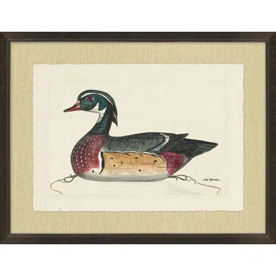 Wendover Art Group Woodland Decoy 3 - Picture Frame Painting On Paper In Multicolor