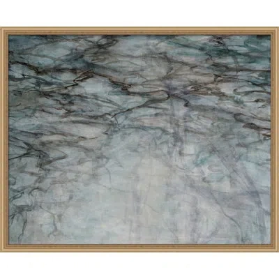 Wendover Art Group Woodland Water By Thom Filicia - Picture Frame Painting On Canvas In Smoky Gray