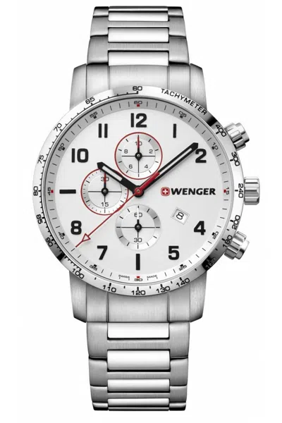Pre-owned Wenger Attitude Chronograph Swiss Made Men's Watch 10 Atm 01.1543.110